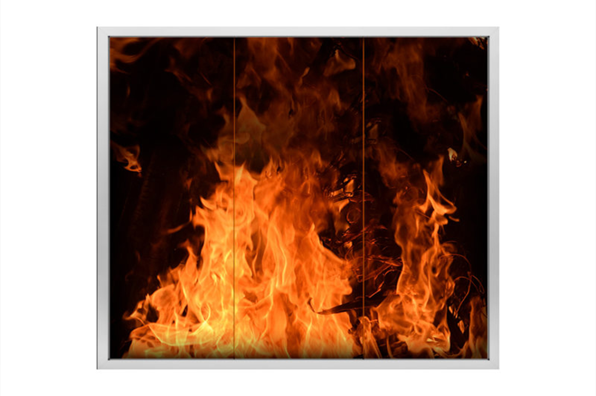 Tempered fire resistant glass for architectural applications