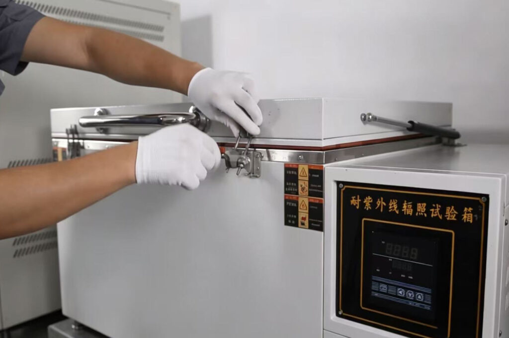 Safety inspection process for tempered glass production