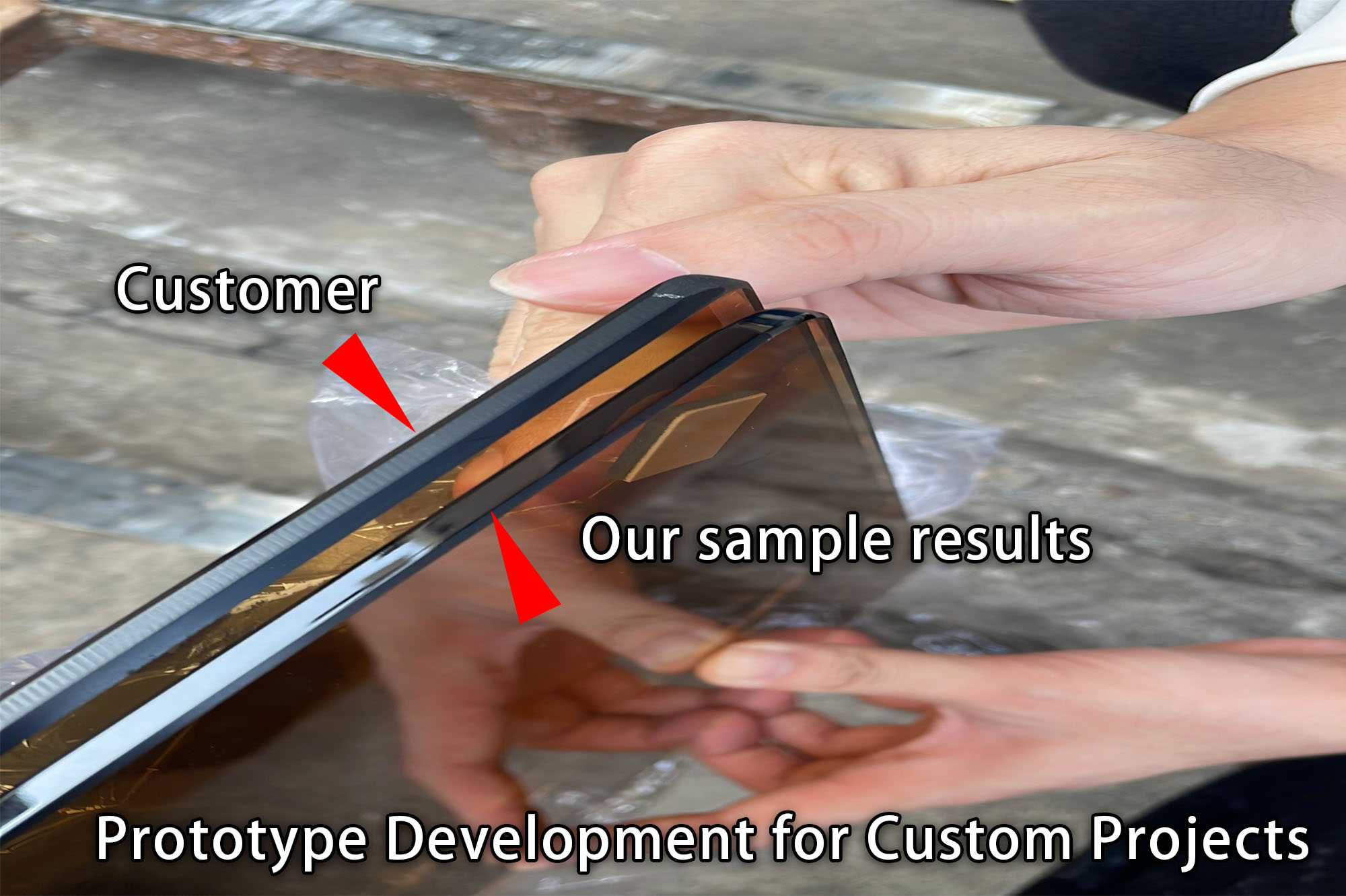 Sample verification before mass production.