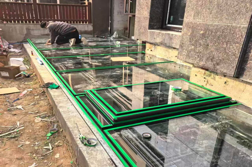 villa skylight glass roof system