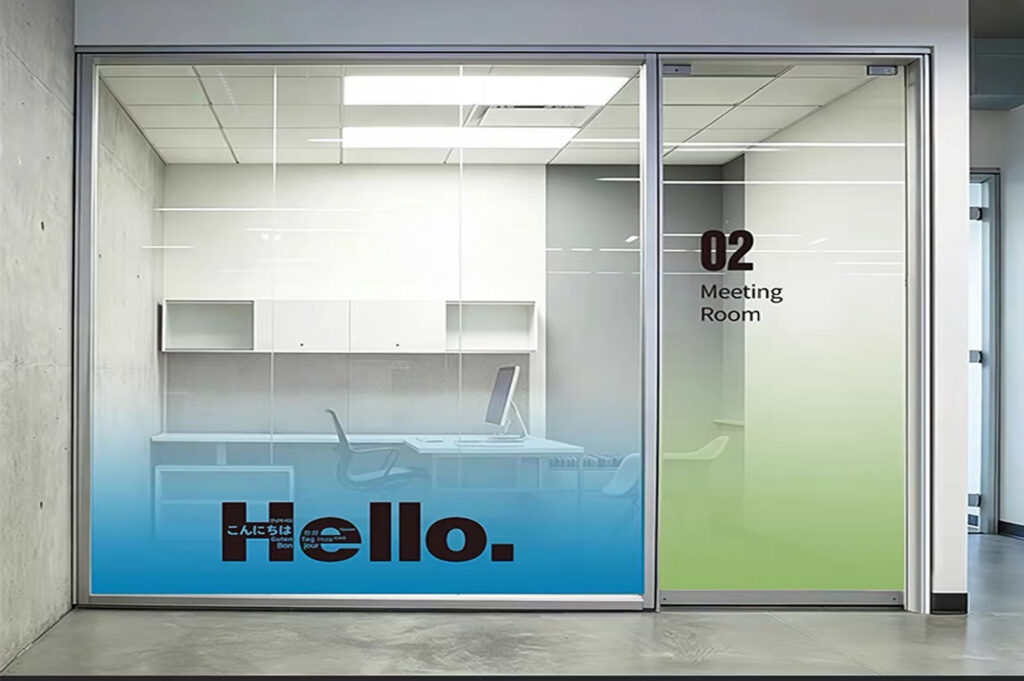 architectural glass partition for office building