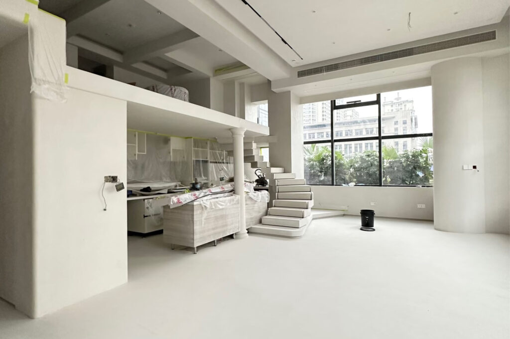 modern office curved staircase design